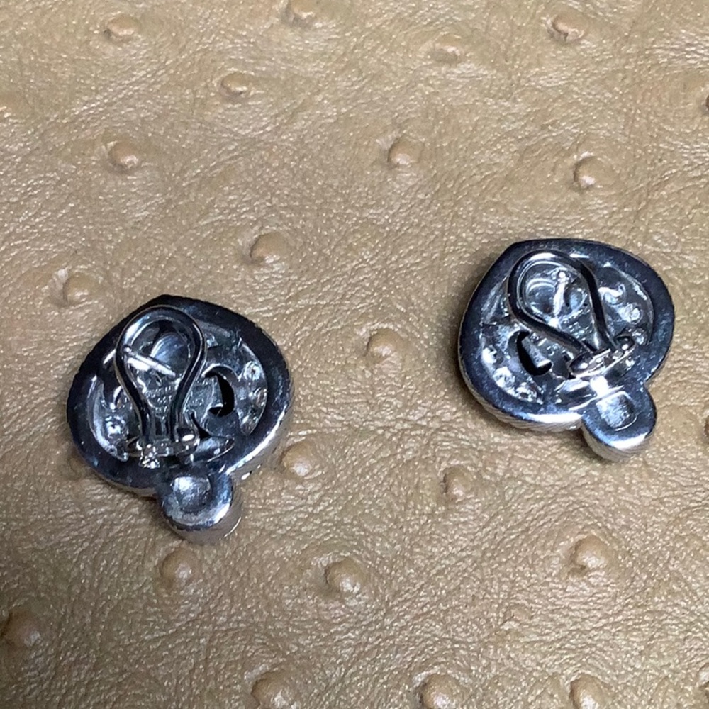 😍Judith Ripka Black Onyx & Pearl Earrings NWOT😍 - Picture 6 of 8